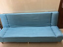 骁诺沙发客厅折叠沙发床两用小户型简易出租房布艺沙发卧室懒人沙发 天蓝色【加宽加厚海绵】 1.8米三人位 实拍图