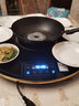 康佳（KONKA）康佳火锅暖菜板饭菜保温板家用热菜板圆形可旋转智能餐桌加热神器 70CM【电磁炉火锅款】黑色+电动旋转 实拍图
