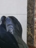 沙驰（SATCHI）男鞋牛皮软面皮商务休闲鞋男士系带圆头低帮舒适透气运动皮鞋男 黑色 38 实拍图