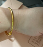 明牌珠宝实心黄金手镯女款 足金光板素圈抽拉金手镯AFI0177工费800 新潮款金镯子 约35.31克 实拍图
