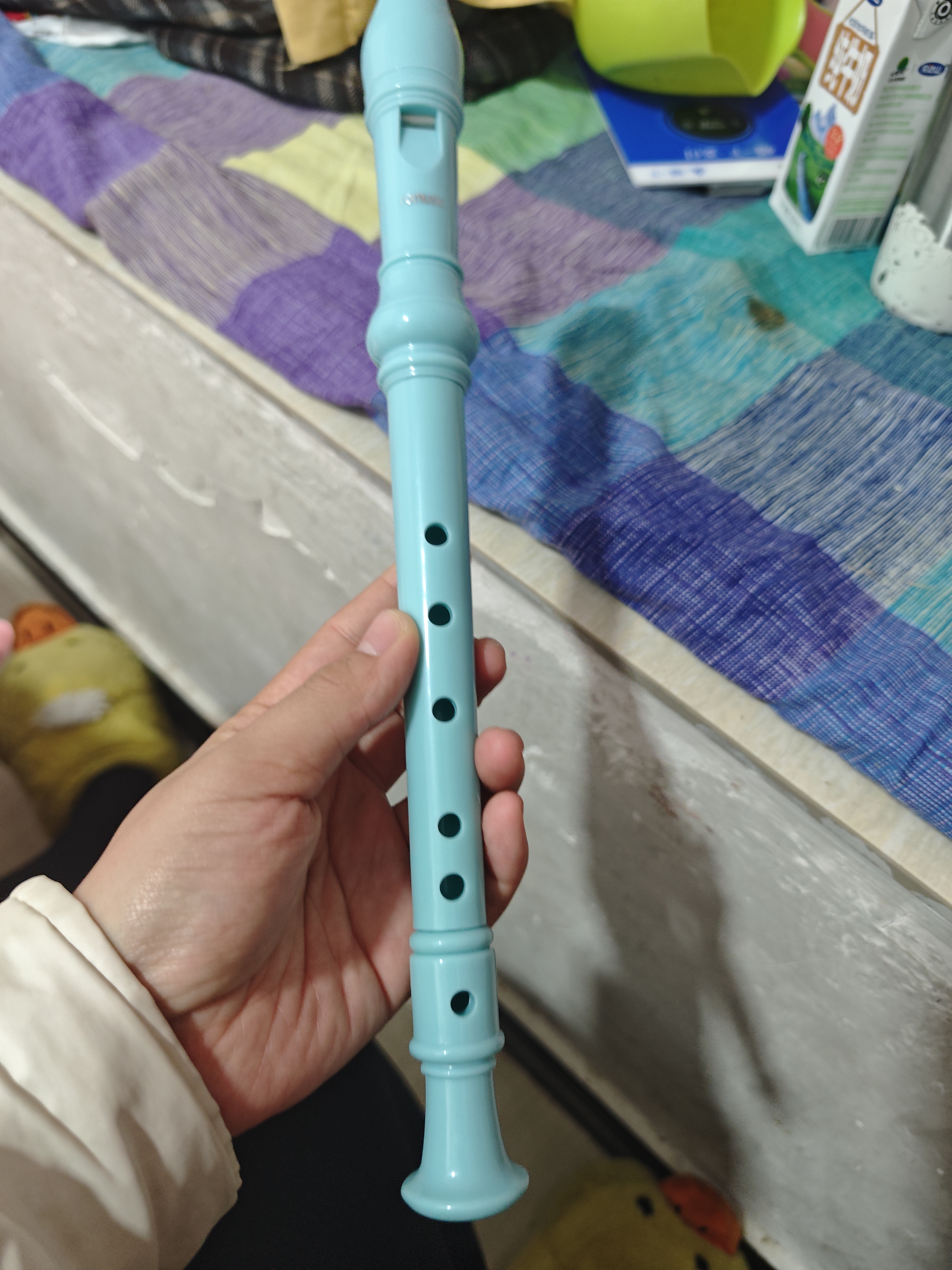 romusic竖笛德式高音6孔学生儿童学校指定款初学入门竖笛蓝色 实拍图