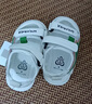 G.duck小黄鸭凉鞋男2025夏新0-1岁2婴儿鞋包头防滑儿童沙滩鞋镂空软底鞋 8813绿色 19 内长约14cm 实拍图
