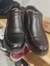 奥康男士棉鞋冬季厚绒保暖高帮棉皮鞋牛皮防滑舒适中老年爸爸鞋气垫底 黑色绒毛 41 实拍图