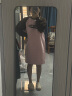 MO&Co.2023冬新品美式复古插肩袖宽松印花连衣裙MBC4DRST16 水晶粉色 L/170 晒单实拍图