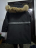 雪中飞鹅绒羽绒服男中长款连帽大毛领加厚工装时尚休闲商务冬季外套170 实拍图