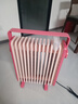 美的（Midea）【樱落】取暖器/电热油汀/油酊电暖器/电暖气家用/烤火炉/13片全屋升温速热/电热器烘衣加湿HYX22K 实拍图