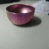 钛途（TITO TITANIUM） 纯钛茶碗99.5%钛合金双层水杯户外功夫茶具餐具旅行用具运动携带  纯钛茶碗-冰花玫红 实拍图