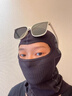 RINDU滑雪面罩女冬季户外滑雪机车骑行面罩男保暖护脸护颈防风防寒头套 蓝黑色【排汗透气 塑形显瘦】 均码（约42cm） 实拍图