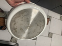 京东京造304不锈钢加厚复底大容量火锅涮羊肉电磁炉通用鸳鸯锅28CM白色 实拍图