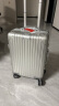 罗恩(Ronoen)全铝镁合金行李箱金属男铝框拉杆箱万向轮登机箱大旅行箱包小箱子 银色 20英寸 晒单实拍图