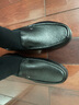 沙驰（SATCHI）男鞋 高档鹿皮男士皮鞋舒适商务休闲鞋皮鞋男 402322258Z 黑色 38 实拍图
