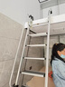 百佳宜（BaiJiaYi）梯子家用梯室内外伸缩阁楼梯可定制加厚折叠踏板铝合金扶手爬梯 【出口品质】8步【扶手+挂钩】全铝合金阁楼梯 实拍图