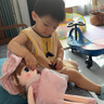 艺乐坊毛绒玩具小女孩公仔菲儿布娃娃可爱布偶女孩生日礼物玩偶女生儿童 粉色 45厘米 实拍图