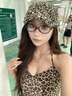 邦帛世美式复古辣妹豹纹前进帽女春夏季薄款小众设计感时尚鸭舌贝雷帽子 前进帽【复古-豹纹】 均码 实拍图