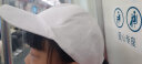 露西兰迪 棒球帽子男女秋冬季防晒遮阳帽韩版潮鸭舌全棉纯色光板帽 白色 可调节 实拍图