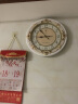 北极星（POLARIS）挂钟欧式客厅钟表创意石英钟仿古个性挂表田园办公室时钟16英寸 HD-6017白色 实拍图