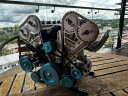 土星文化（TECHING）直列四缸汽车发动机可发动模型3D金属拼装拼插模型合金机械教具 八缸汽车发动机 晒单实拍图