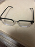狮旅 半框眼镜理工男复古黑防蓝光斯文商务痞帅平光护眼睛无度数女 亮黑银框 双眼1.56左右300度 实拍图