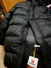 羽物（YUGIFTS）羽绒服2024冬季新品400克95白鹅绒加厚加长冒汗系列-30度外套女 黑色 M 实拍图