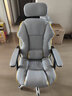 电脑椅电竞椅人体工学椅子舒服久坐办公沙发座椅家用舒适学习椅子 【加厚坐垫】灰色+头枕-送腰枕 钢制脚  升降扶手 实拍图