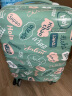 美旅箱包时尚闺蜜行李箱20英寸顺滑飞机轮拉杆箱旅行闺蜜箱NC2绿色印花 实拍图