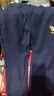 U.S. POLO ASSN.保罗运动休闲裤男加绒保暖冬季宽松直筒跑步长卫裤 藏青平口 XL  实拍图