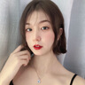 慕洛菲纯银项链女生士时尚首饰吊坠锁骨链情人节生日礼物送女朋友老婆 心动蓝钻(十仓直发，当/次日达，刻字联系客服） 实拍图