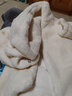 艾珠儿羊羔毛外套女2025冬季新款韩版宽松学生短款羊羔绒秋冬加厚棉服女 白色连帽 M 实拍图