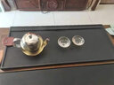 寰琮乌金石茶盘功夫茶台中式高档茶托盘天然整块原石制可嵌入式带排水 40*20*3cm 实拍图