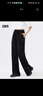 Semir森马【裤福袋】裤女肌理个性慵懒风女裤夏季显瘦裤子 F款【开叉垂感】-黑色 L 实拍图