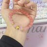 中国黄金CHINA GOLD四叶草黄金手链足金和田玉手串生日礼物女送女友老婆结婚纪念实用 足金四叶草渐变珠手串 实拍图