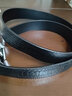 皮带男士真皮不带头自动扣无夹层头层纯牛皮裤腰带无头皮带条青年 中年3.5cm自动扣无头皮带 鳄鱼纹 黑色 实拍图