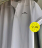 回力短袖t恤男冰丝polo领衫夏季速干休闲百搭运上衣男白色4XL 实拍图
