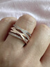 潘多拉（PANDORA）交缠戒指玫瑰金色不对称编织线条时尚优雅生日礼物送女友 实拍图