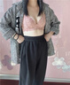 好奇蜜斯【寇莉】蕾丝小胸聚拢显大内衣女无钢圈性感纯欲法式胸罩文胸套装 干枯玫瑰色 80B 实拍图