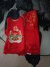 巴布豆宝宝拜年服儿童套装过年衣服加绒保暖男童红色本命年马年女童衣服 红 福马巴布+黑 巴布骑马X 110 实拍图