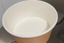屋田一次性汤碗粥桶汤盒汤桶圆形纸碗带盖餐盒外卖打包盒420ml100套 实拍图