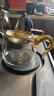 一品工坊台湾公道杯高硼硅玻璃公杯纯手工加厚大号分茶器茶海茶道茶具配件 黄把350ML 晒单实拍图