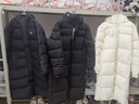 鸭鸭（YAYA）羽绒服男女同款冬季长款过膝加长加厚情侣款极寒外套新国标D 米色-男 L /165 实拍图