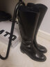 思加图【杨幂同款】冬季新款骑士乐章长筒靴加绒骑士靴EC326DG5 骑士黑（单里） 37 实拍图