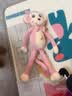 吉娅乔（Ghiaccio）贝贝猴毛绒玩具公仔小猴子软抱枕新款可爱布娃娃毛绒公仔 粉红色（有色差） 40CM 实拍图