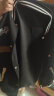 MXQP学院风棒球服外套女2023秋冬新款韩版宽松休闲卫衣百搭撞色上衣潮 黑色 L【110-130斤】 晒单实拍图