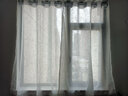 金蝉窗帘免打孔窗纱现代简约卧室客厅阳台伸缩杆窗帘杆一整套纱帘 丝缕-白色【含伸缩杆】 适用宽1.1-1.6米窗帘1.2*1.5两片 实拍图