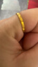 中国黄金（CHINA GOLD）黄金戒指足金碎碎冰戒指女款本命年送女生礼物520情人节生日礼物 圈号13/约2.2g 实拍图