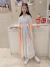 欧育儿童汉服女童夏季装女孩生日礼物国风古装唐装连衣裙中国风演出服 B2170云清 150 【建议身高140-150cm】 实拍图