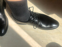 奥康皮鞋男秋冬新款头层舒适休闲牛皮系带圆头正装鞋男 黑色/四季款 40 实拍图