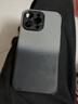 鉴百伊 渐变四角防摔适用iPhone手机壳苹果保护壳新款高级感全包硅胶硬壳简约小众个性肤感磨砂保护套 【渐层灰黑】 iPhone 14 Pro Max 实拍图
