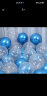 新新精艺婚房装饰气球生日桌飘结婚求婚布置用品派对装饰50个 满天星蓝色 实拍图