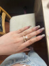 周六福（ZLF）母亲节礼物   珍珠戒指女款18K金精致小金珠串珠珍珠链戒 经典款 实拍图