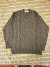 恒源祥纯羊毛衫男V领秋冬套头加厚保暖打底衫毛衣纯色内搭针织衫长袖 中灰 L /175/92A 实拍图